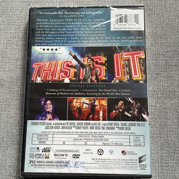 Michael Jackson’s This Is It DVD - Picture 2 of 2